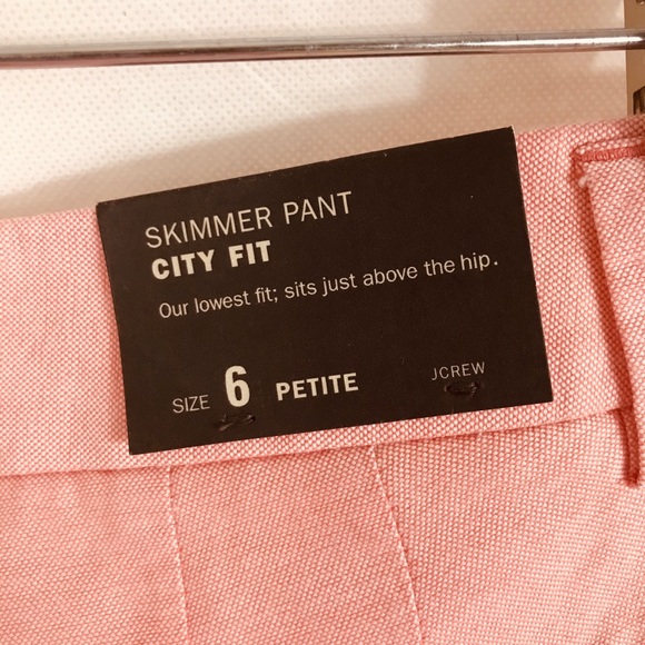 J. Crew Pink Skimmer/City Fit Petite Pants size 6 - Picture 7 of 8
